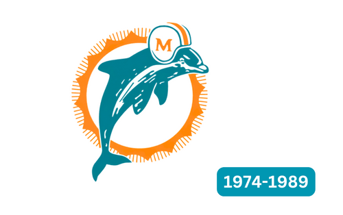 Miami Dolphins Logo 1974 -1989