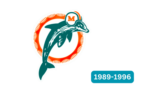 Miami Dolphins Logo 1989-1996