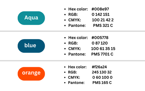 color codes Miami Dolphins Logo