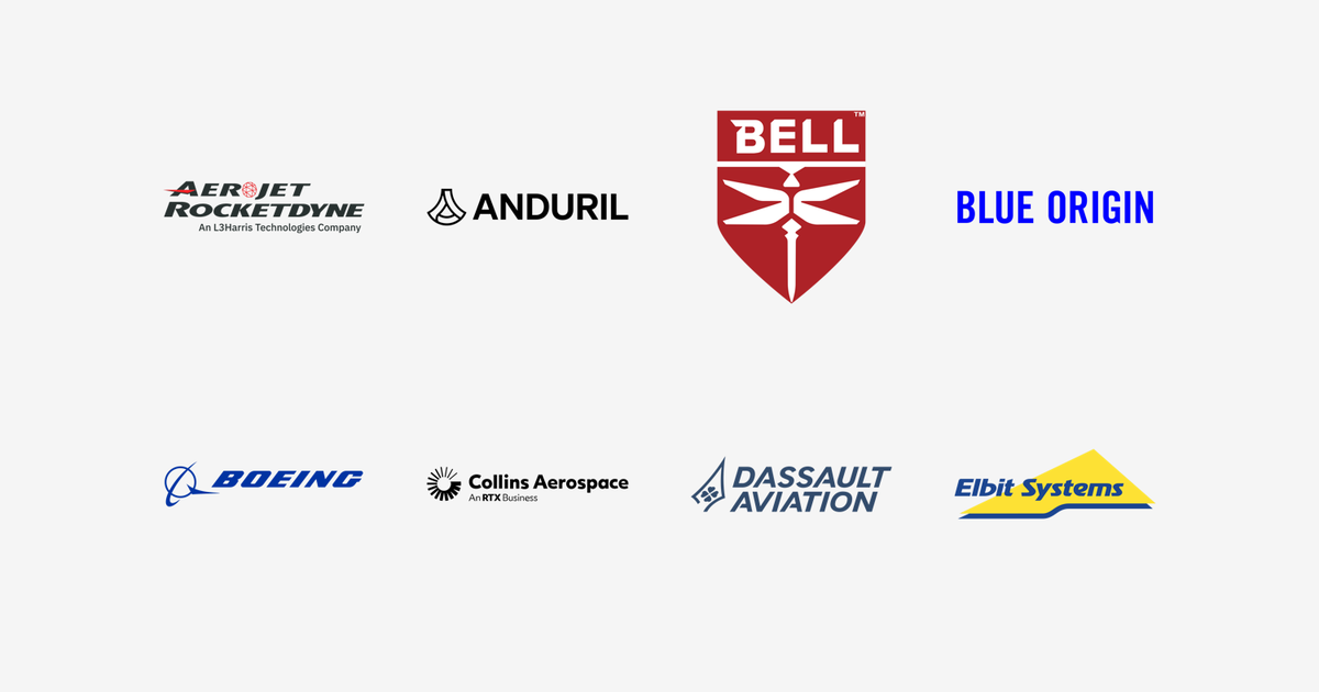 53 Aerospace Brand Logos in SVG and Transparent PNG